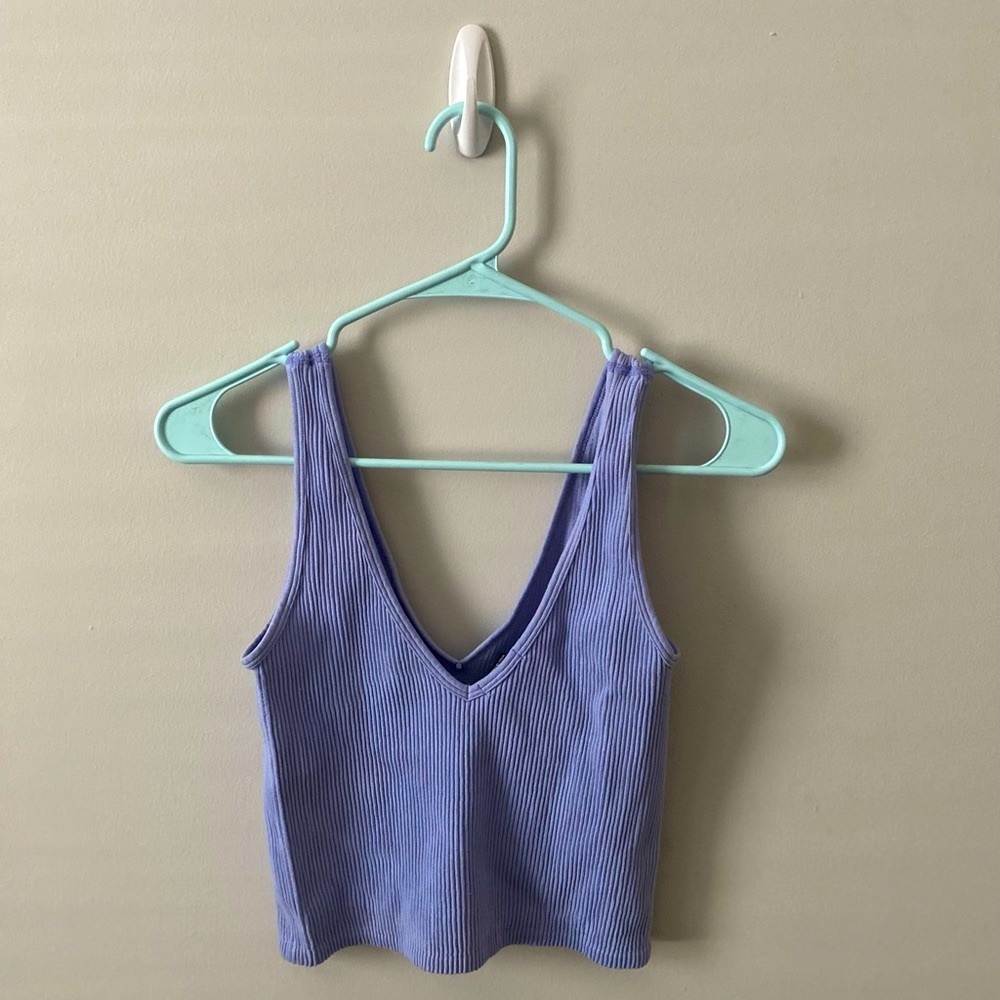 Vintage Stretchy Lavender Blue Tank